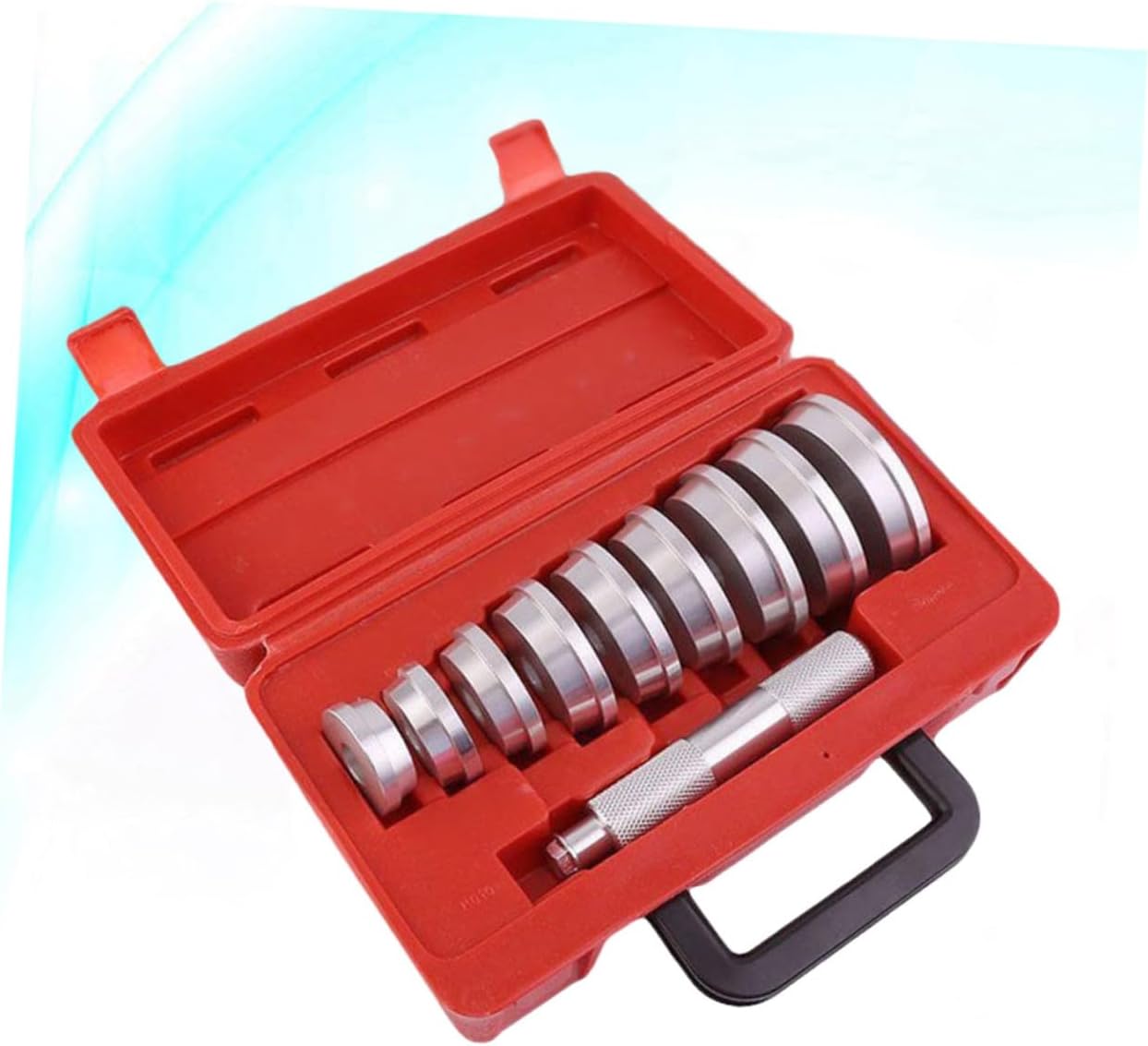 Gatuida 10pcs Wheel Bearing Removal Tool Bearing and Seal Driver Machined Aluminum Construction Knurled Handle