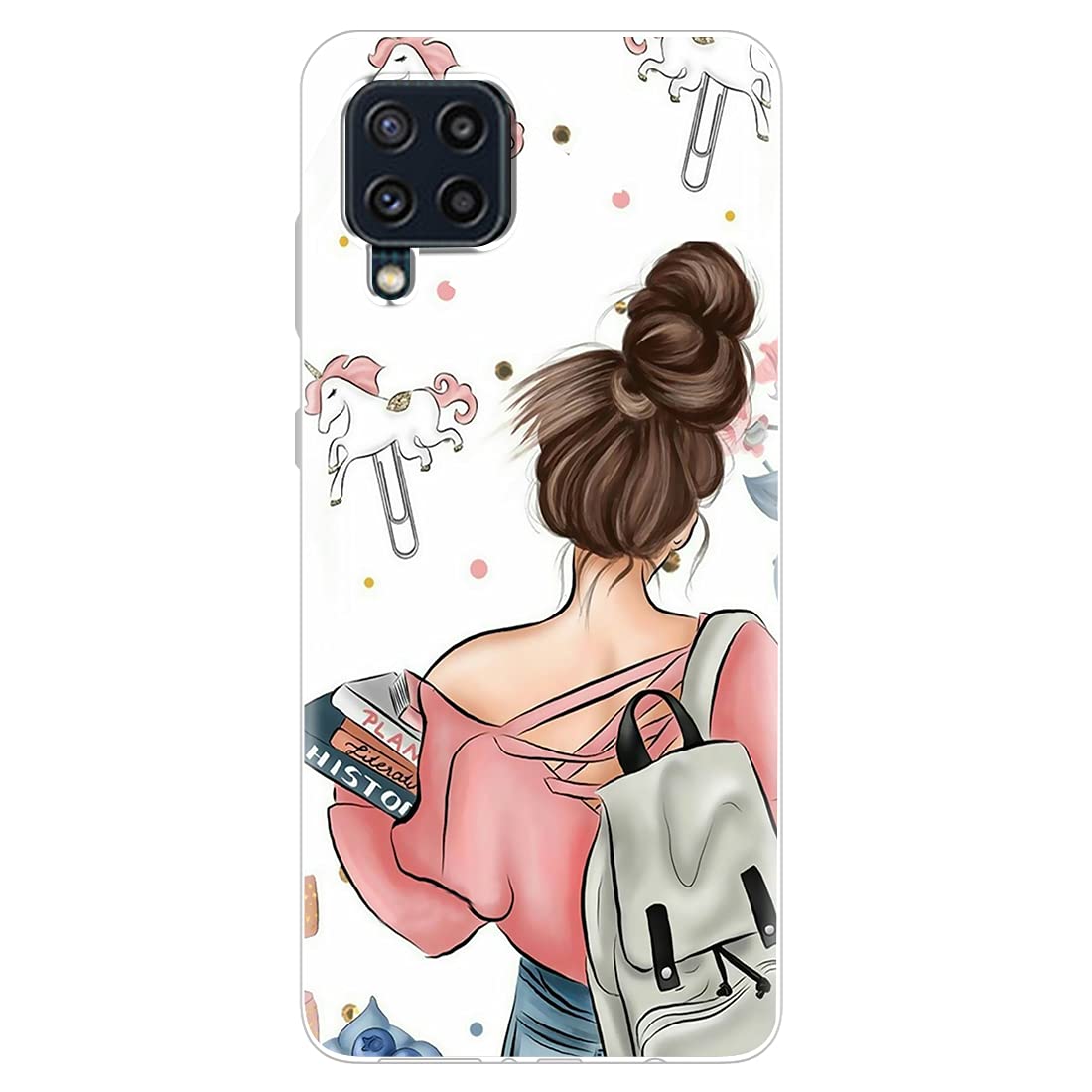 Fashionury Back Cover for Samsung Galaxy M32 4G/ Samsung F22 Designer | Printed|Transparent |Flexible| Silicon -D093 (B098JWF86B) Amazon Price History, Amazon Price Tracker