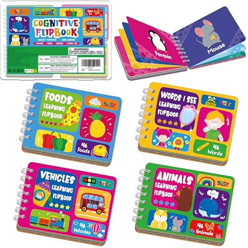Cahier d'apprentissage précoce imagier animaux et aliments pour éveil linguistique enfant