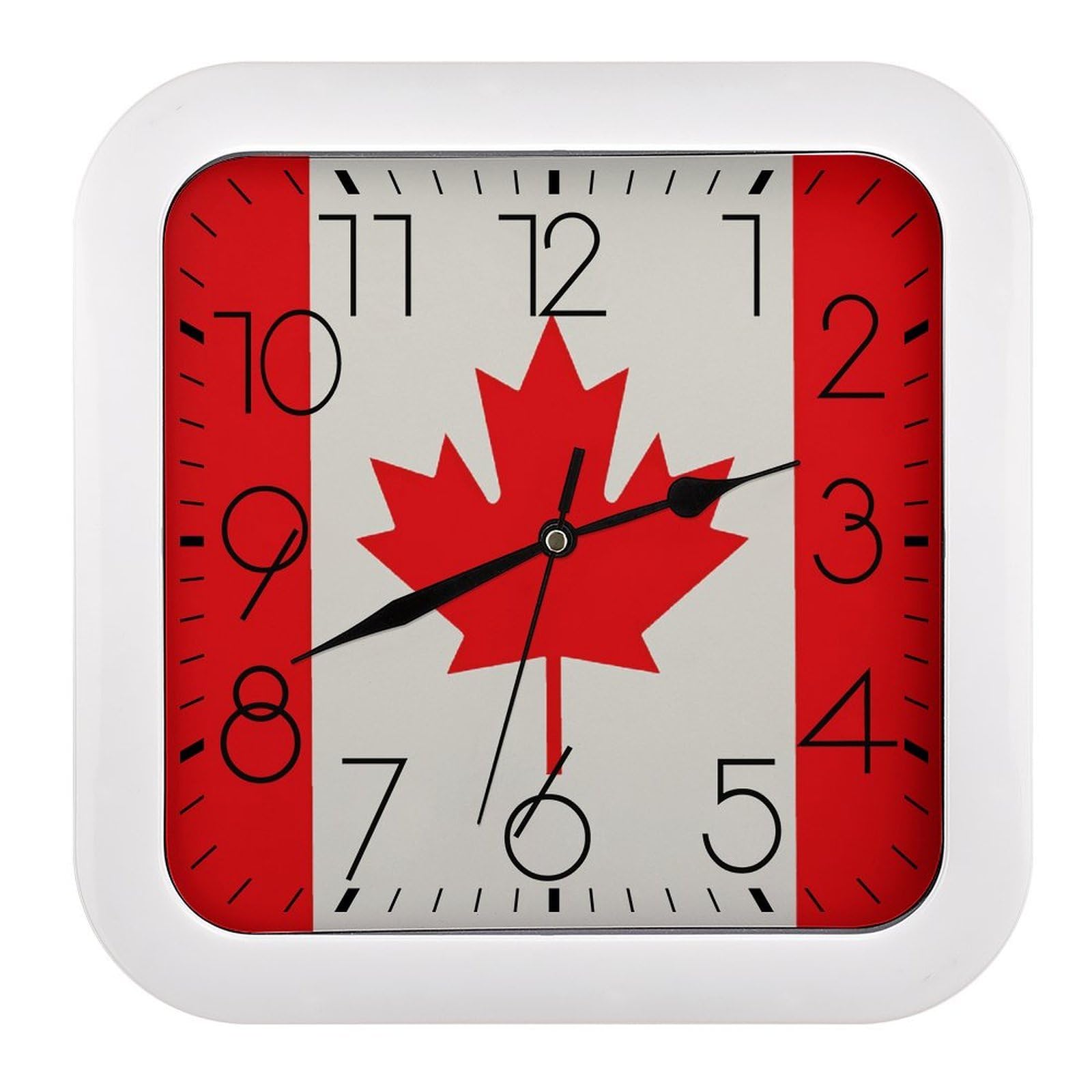 Horloge murale Canada vintage de 25 cm pour sublimer le design du salon