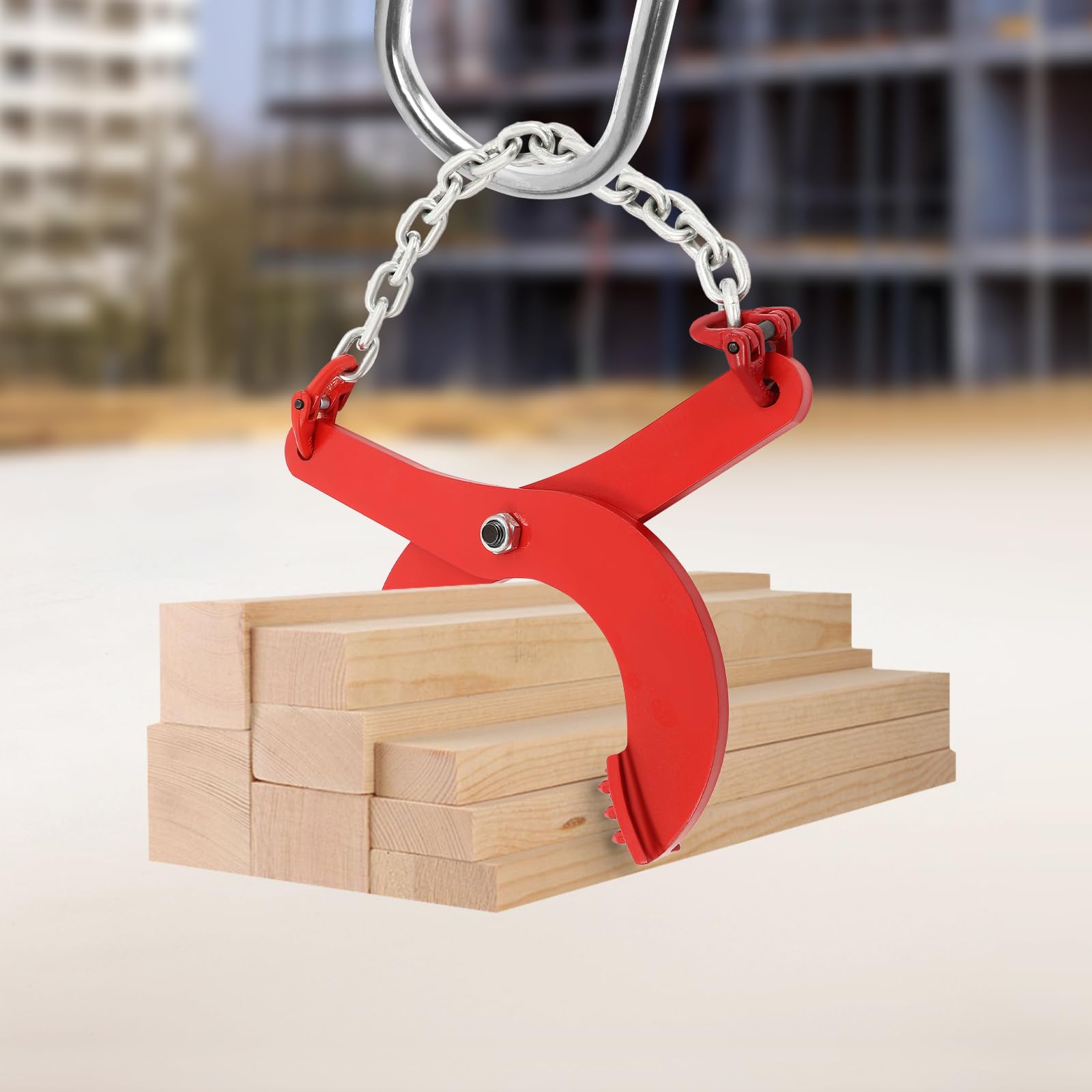 Alicates para bordillos, alicates de piedra, alicates de desfase, alicates de desplazamiento, alicate para bordillos, alicates universales para levantar madera, placas de madera, color rojo