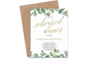 Elegant Greenery Rehearsal Dinner Napkins Personalized