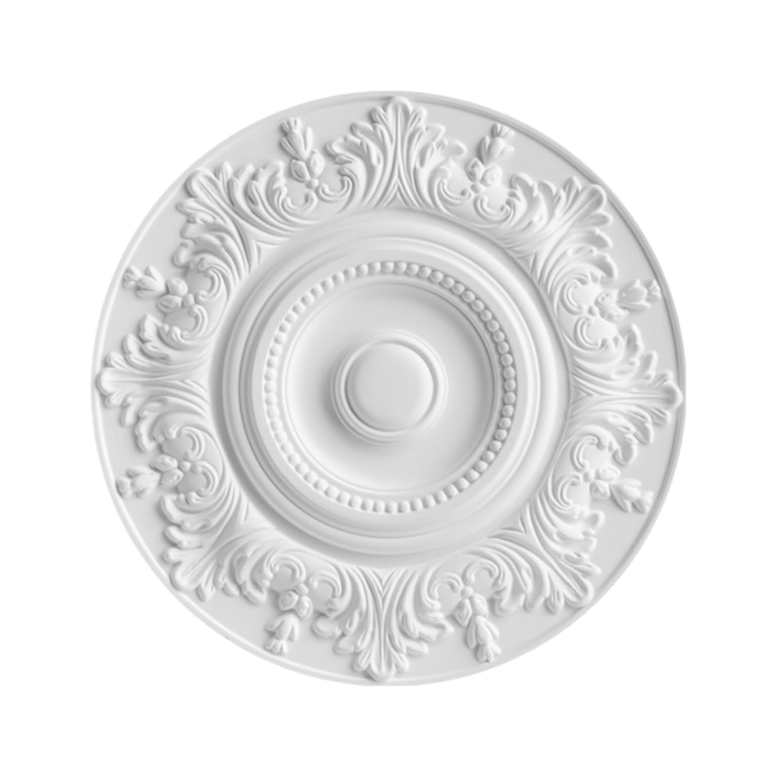 Foelanne Style-R Round Pu Ceiling Medallion Ceiling Fan Light Base Multiple Sizes 40-60 Cm(,47Cm)