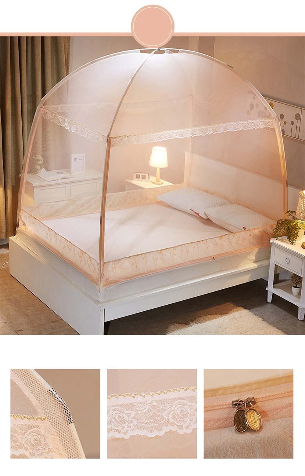 Mosquitera emergente, portátil, para Tienda de campaña, de Viaje, con Tres Puertas y Cremallera, fácil de Instalar y de Malla Fina, Ideal para dormitorios y Exteriores, 1150 x 200 cm.