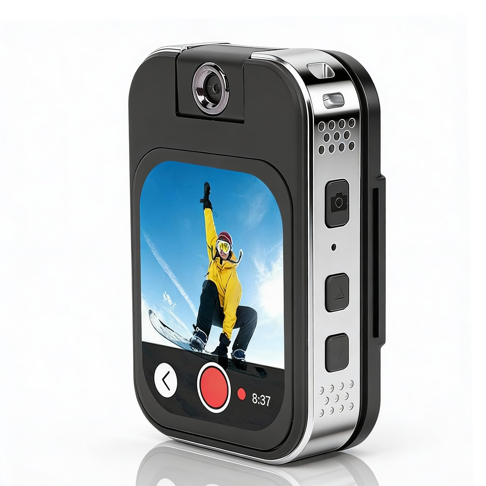 Zunate 32GB MP3 MP4 Music Player Bluetooth 48MP Sports Camera 2 02 Inch Touchscreen Flexible 180 Rotatable Lens