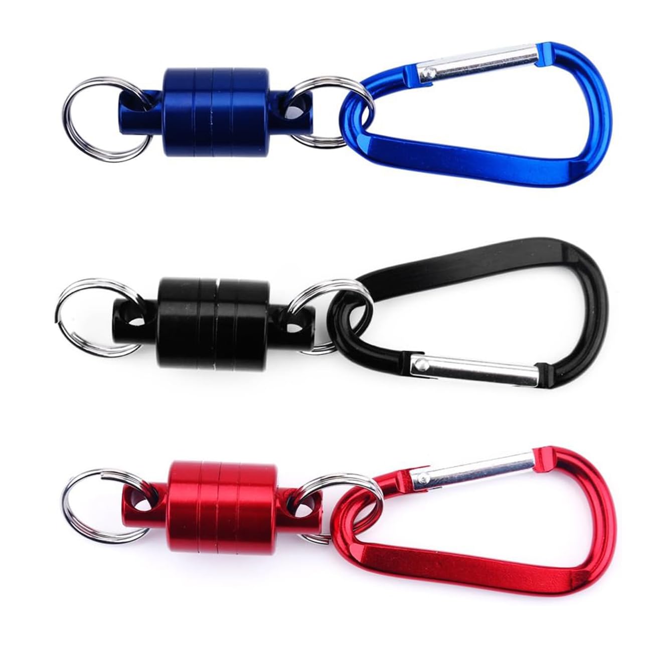 Magnetisches Netz zum Fliegenfischen, magnetischer Kescher-Halter, Angeln, magnetisches Werkzeug, Aluminiumschale, Magnet-Clip, Kescher-Anschluss und langlebige Schnalle aus Aluminiumlegierung