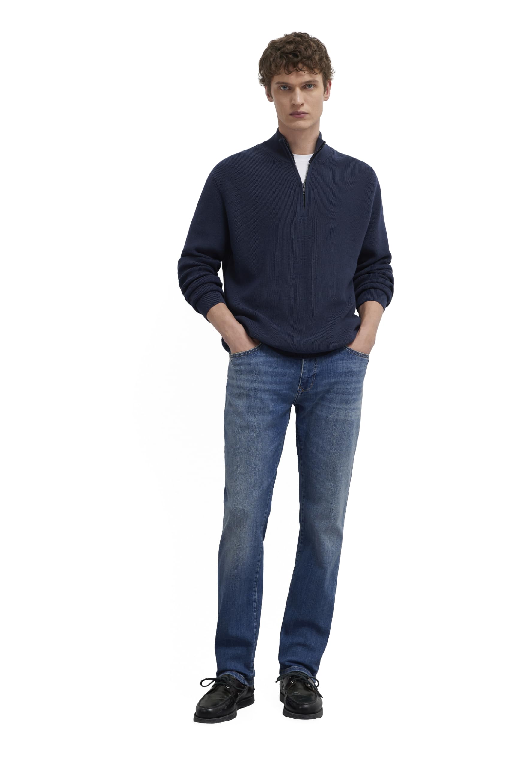 Mavi Men's Marcus Jeans, Dark Authentic Ultra Move, 31/32