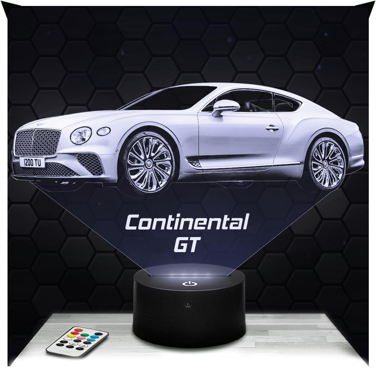 Lampephoto.fr - Car B Continental GT Supercar Tuning Decoration, Gift idea for Men Car B Continental GT Adult Night Light Room Decor, Original Christmas, Gift Idea, Led Bedside, Merchandising