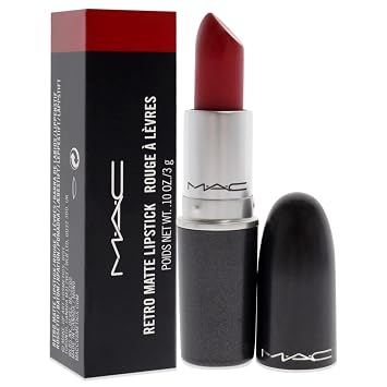 MAC Retro Matte Lipstick Ruby Woo, 1 Count, Multicolor, 0.10 Ounce