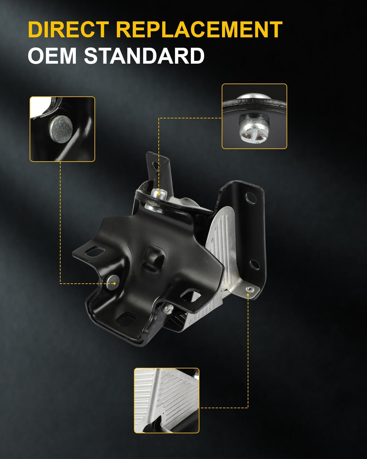 OCPTY 3PCS Engine Motor Mount Transmission Mount Set for Chevrolet Silverado 1500 Tahoe Suburban 2500 Avalanche & GMC Sierra 1500 Yukon & Cadillac Escalade & Hummer H2, 4.8L 5.3L 6.0L # A5327 A2638