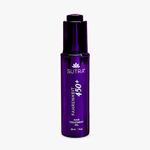 SUTRA Fahrenheit 450+ Multi‑Purpose Oil for Hair, Skin & Scalp | Heat Protection to 450 °F | Frizz Control, Shine & Deep Hydration – Face, Body & Pre‑Shampoo Treatment