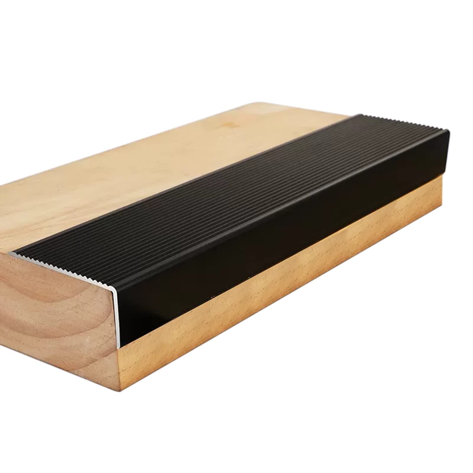 HAEKEBC 75mm Trap Neus Lijst Antislip Trap Rand Beschermer Metalen Trap Neus Voor Tegels/Hout/Gemarmerd/Beton/Metalen Trappen, Ziekenhuizen Winkelcentra Portieken Treden(Gold,120cm/48in