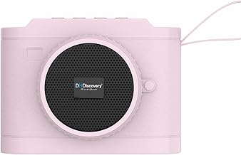 DH Discovery DH-500 Bluetooth Speaker | 20W Portable Wireless Speaker with 6 Hours Playtime, FM, USB, TF Card | Powerful Bass & Stylish Design (Pink)