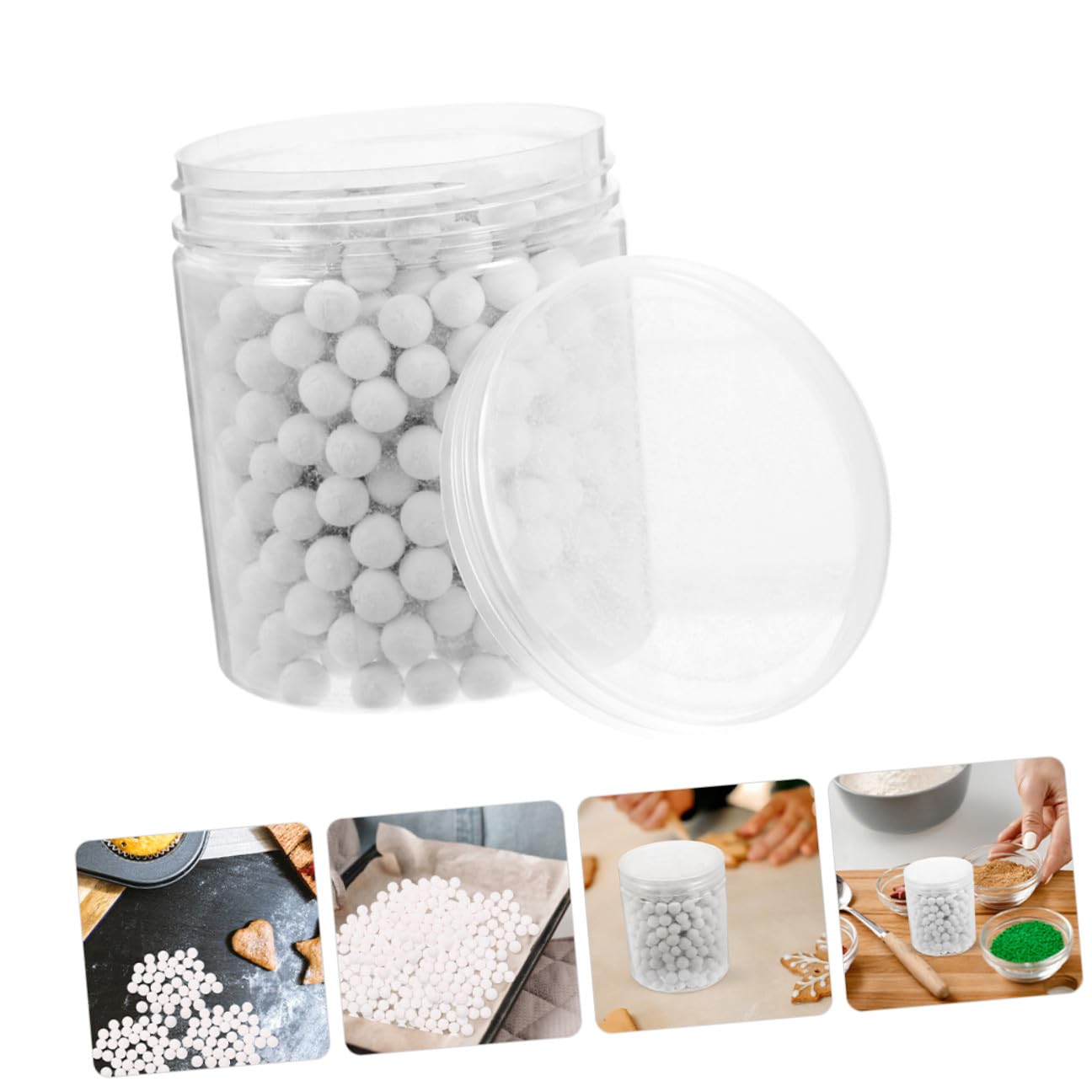 TOYANDONA Pesas para Tartas Redondas de Cerámica Reutilizables 800 G 10 Mm para Hornear Pasteles y Masa Herramientas para Repostería en Cocina Doméstica