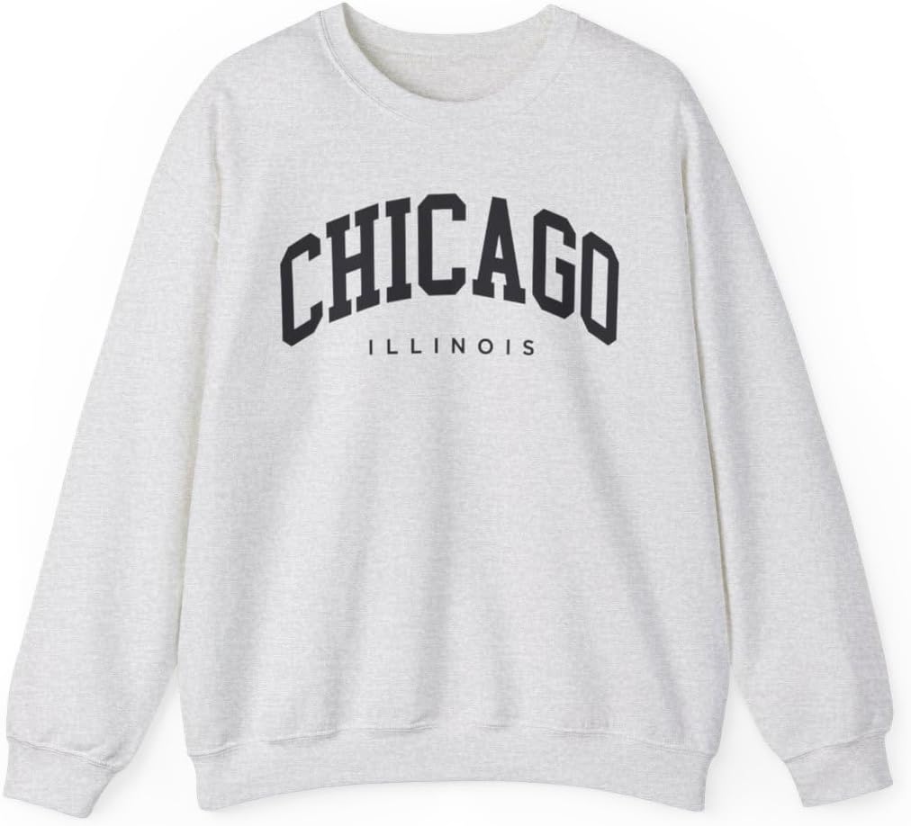 Chicago Illinois Adult Unisex Crewneck Sweatshirt