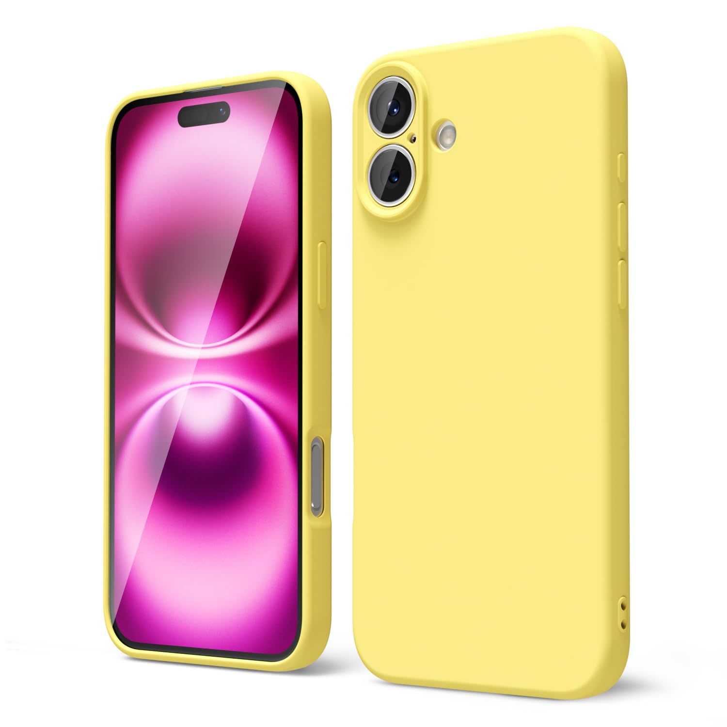 oakxco for iPhone 16 Pro Max Case Liquid Silicone, Soft Rubber Gel Elegant Aesthetic Basic Simple Cover, Cute Thin Slim TPU Matte Solid Color Plain Smooth Case for Women Girl, Light Pink — view 1126