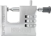 Vista 5 de Candado de combinación de acero inoxidable de 72/66 de 2.598 in, resistente a la intemperie, resistente al óxido, para remolque, barco, cobertizo