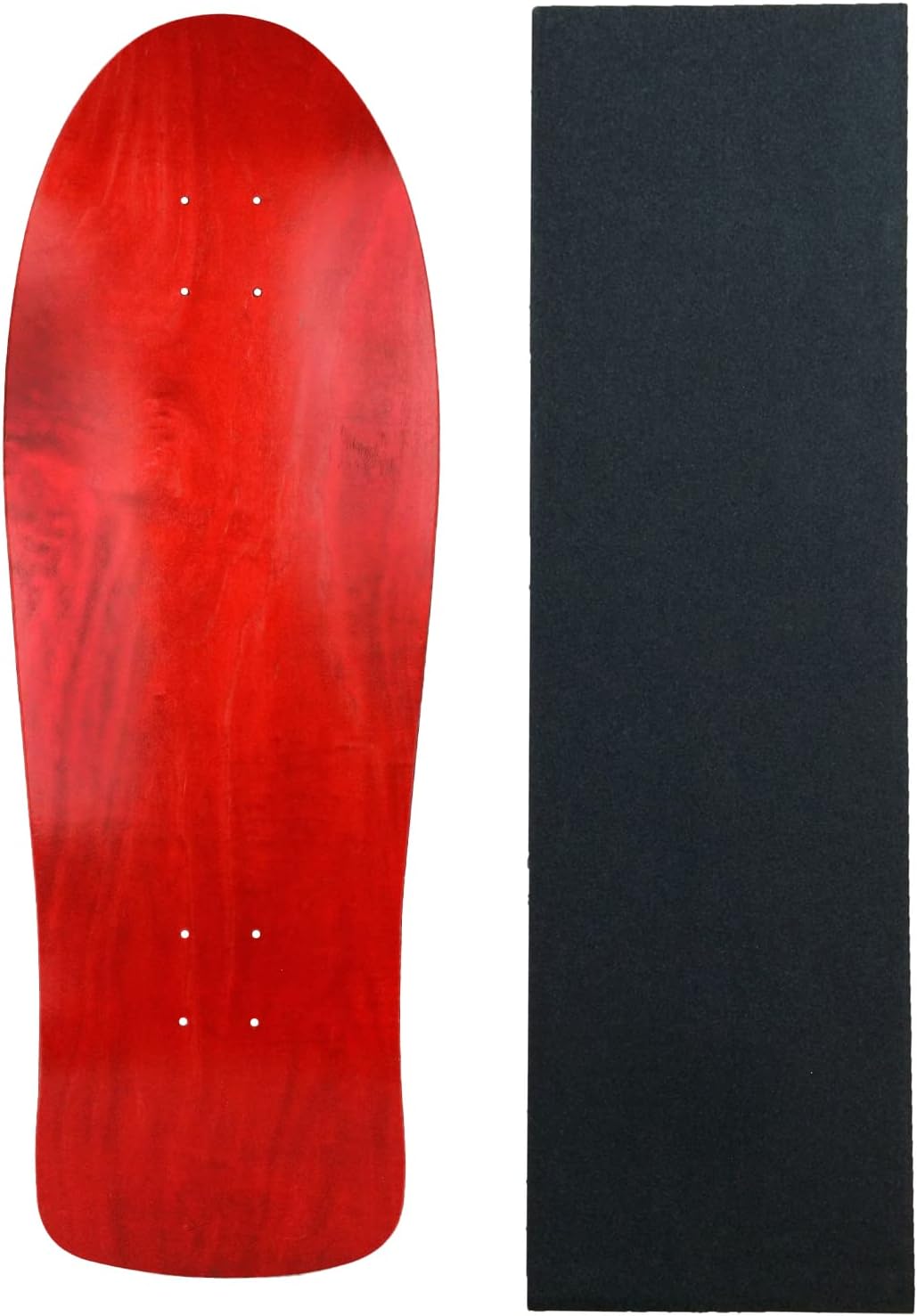 Moose Skateboards Old School 10" x 30" Stained Red Blank Skateboard Deck + Grip