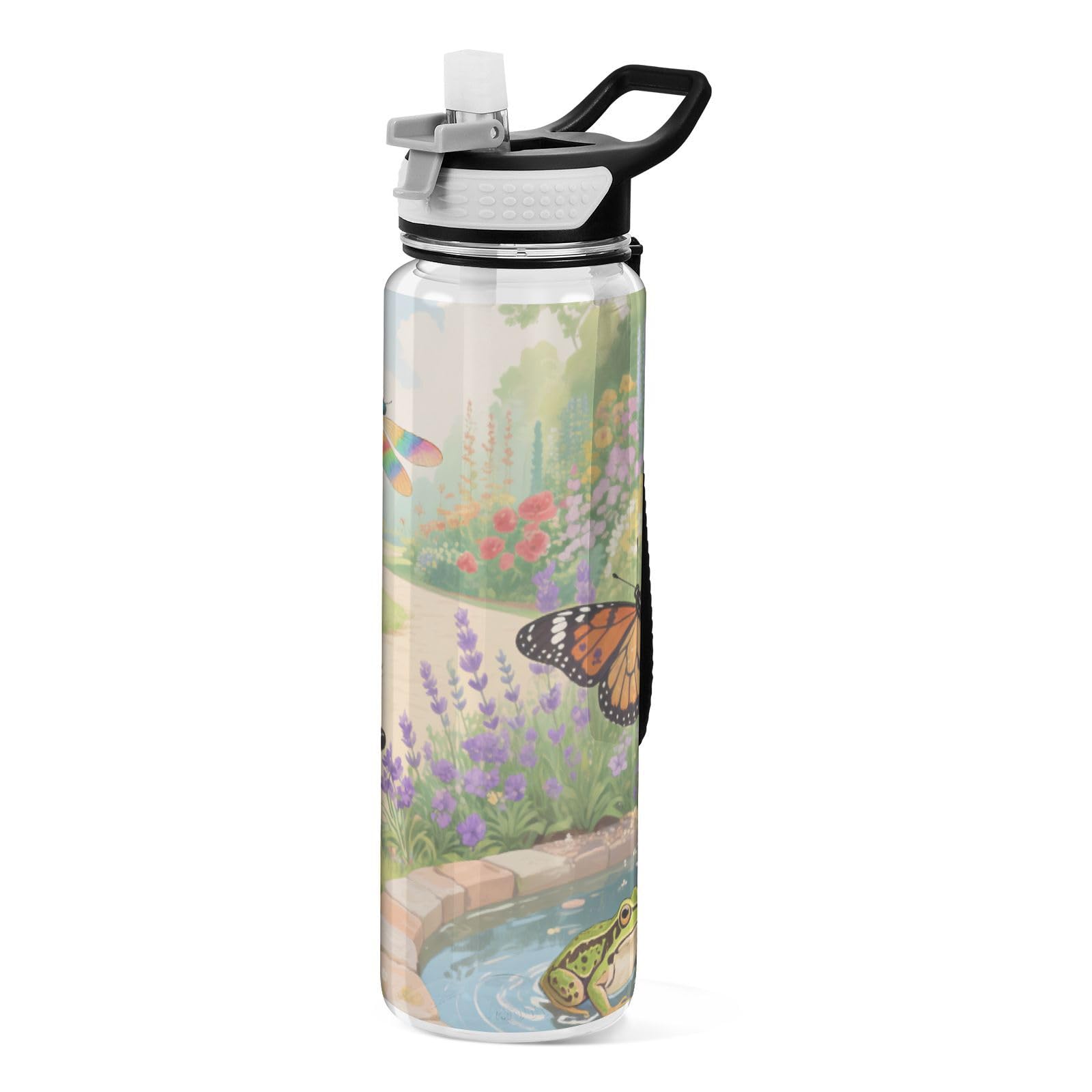 Bouteille sport plastique hérissons gris mignon design unique travail