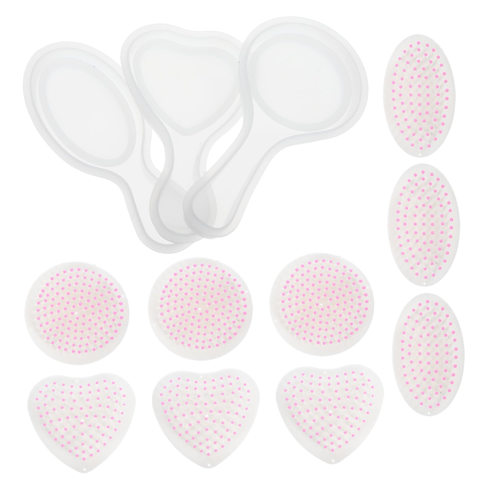 SHINEOFI 48pezzi Stampi Silicone Per Pettini Flessibili Per Creazioni Fai Te Per Realizzare Pettini Personalizzati e Unici Con Epossidica