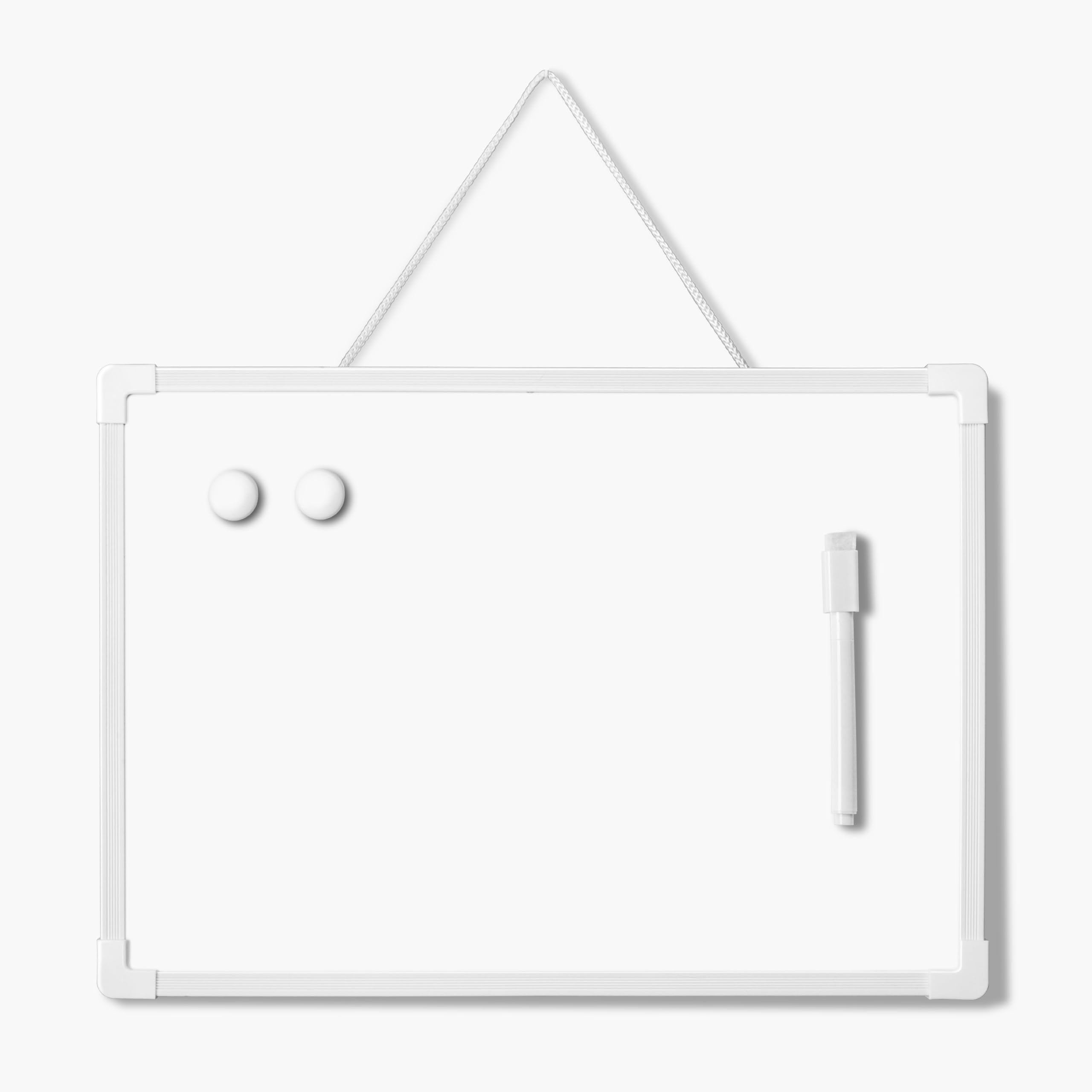 Double Sided White Board Dry Erase 11" x 14", White Boards for Walls, Mini Hanging Whiteboard for Home School Office