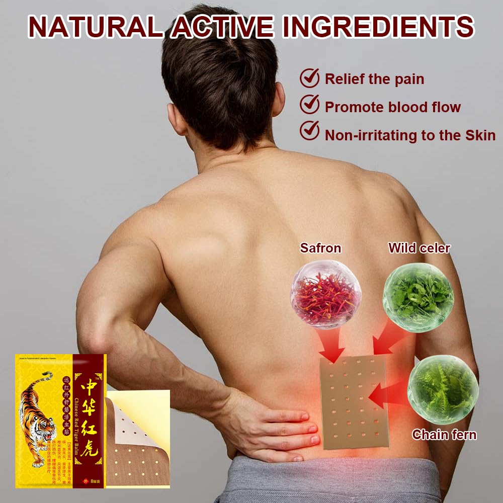 Parches Anti-Douleur, 80 Pièces Patch Chauffant, Patch Anti Douleur, Patch De Soulagement De La Douleur, Patch Chauffant Dos Pour Genoux, Muscles Endoloris, Maux De Dos
