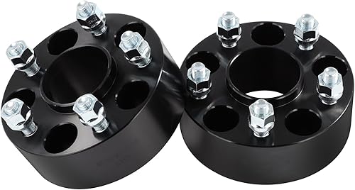 Miniatura 8 de SCITOO 4 espaciadores de rueda de 5 x 4.5 pulgadas de diámetro de 2.602 in, pernos de 12 x 1.25 pulgadas, espaciadores de rueda de 5 lengüetas para