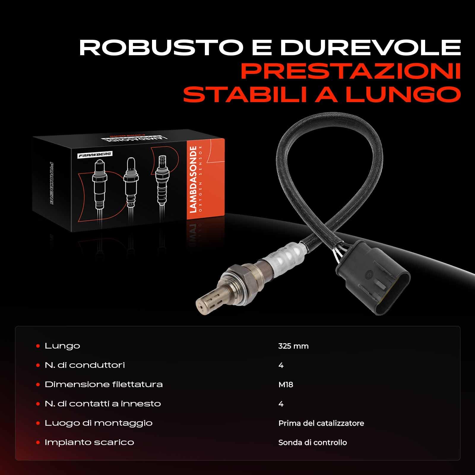 Frankberg Sonda lambda diagnostica Compatibile con Punto 199 500 312