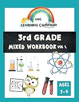 Vista 1 de 3rd Grade mixed workbook for ages 7-9 Vol 1 3rd and 4th grade science workbook, Math textbook, Grammar & Handwriting practice, Homeschool 3rd Grade