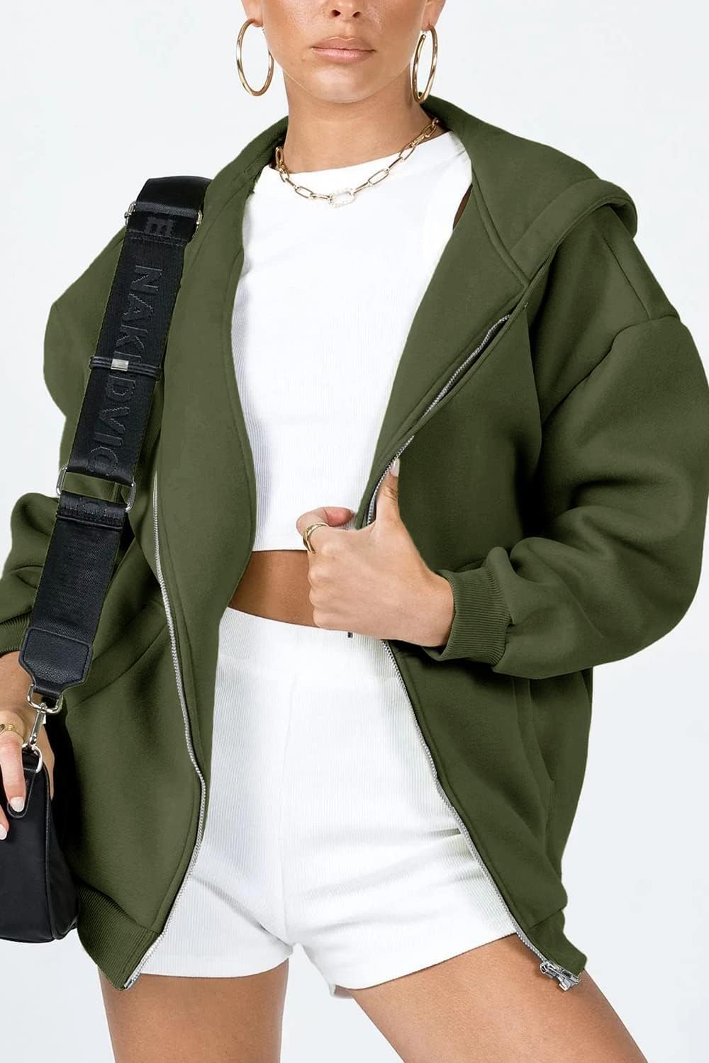 PRETTYGARDEN Women's 2026 Zip Up Y2K Hoodies Casual Long Sleeve Sweatshirts Fall Spring Track Jackets with Pockets - Image 2