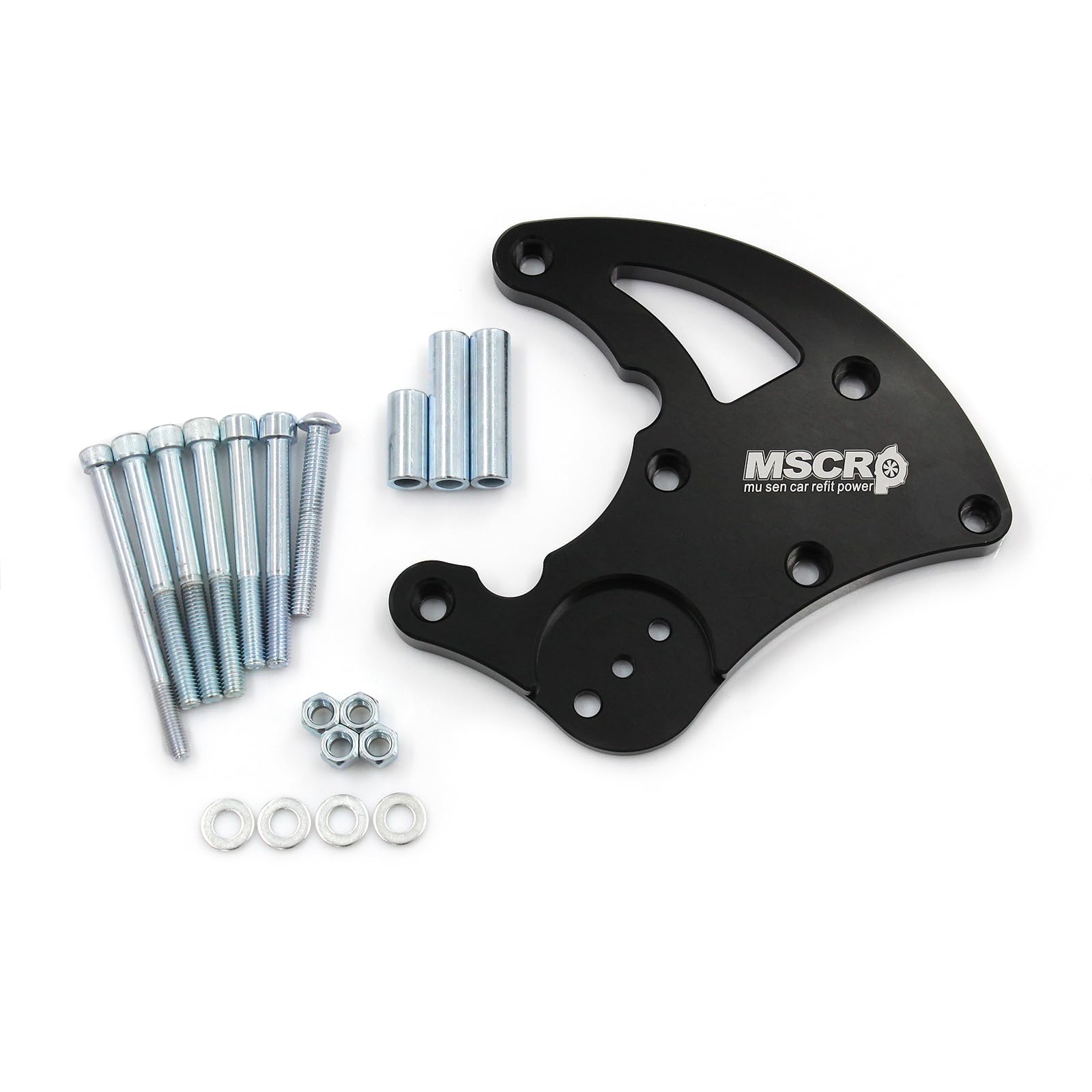 WnSEuR4 AC Bracket LS R4 High Mount A/C Bracket for Chevy LS Engines LS1 LS2 LS3 LS6 Truck Spacing