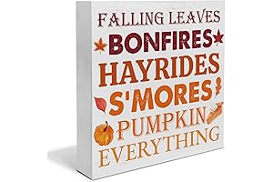 Autumn Decorations Fall Pumpkin Wooden Sign Outdoor Home Decor