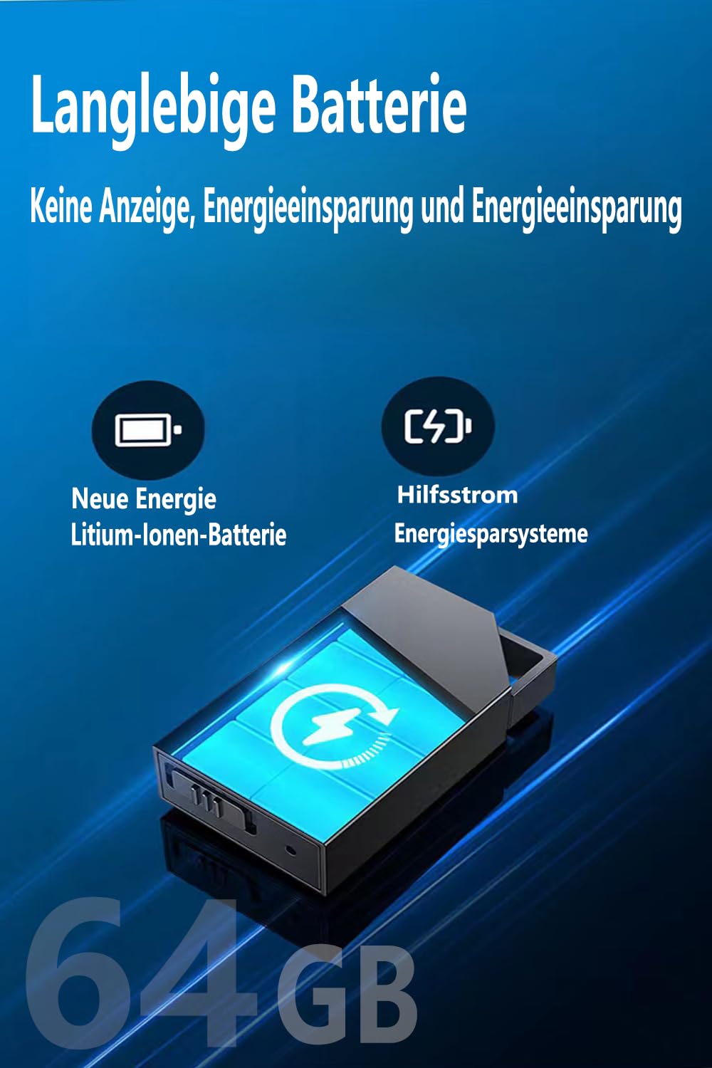 Diktiergerät Mini 64 GB Speicher, Voice Recorder Wiederaufladbar Über USB, Diktiergerät und Sprachaktivierung, Aufnahmegerät Mit Mikrofon, Diktiergerät Mit Schreibfunktion, Meetings und Interviews