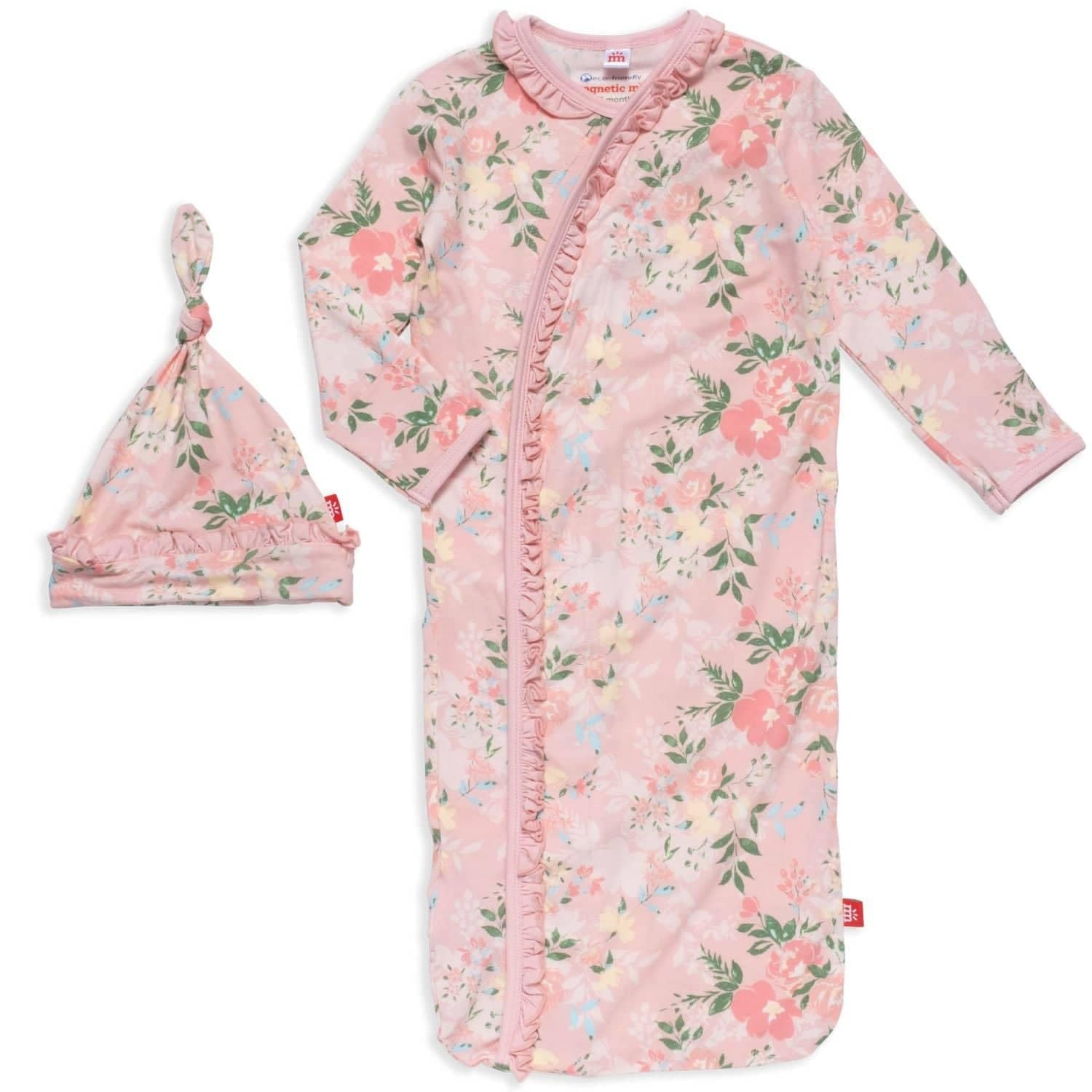 Magnetic Me Modal Newborn Sleeper Gown &amp; Hat Set