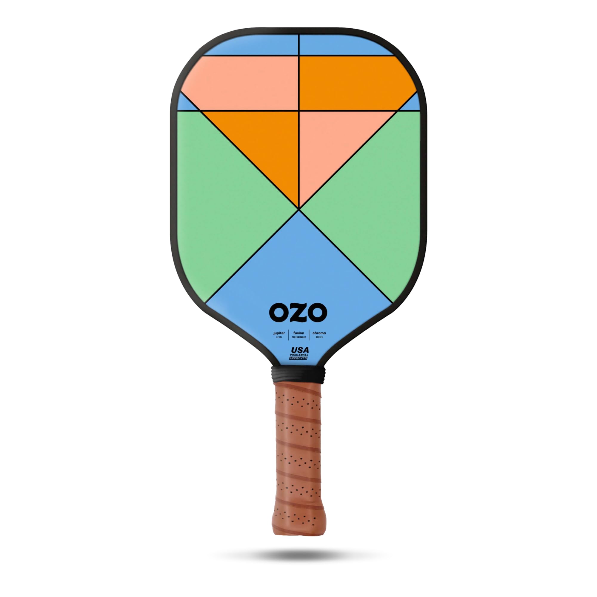 OZO Pickleball - Jupiter Intermediate Hybrid Paddle - USAPA Approved Intermediate Hybrid Paddle - Fiber Glass Face Racket