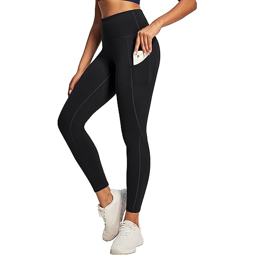 Ewedoos Leggings with Pockets for Women High Waisted Athletic Workout Compression Leggings Tummy Control Yoga Pants Women