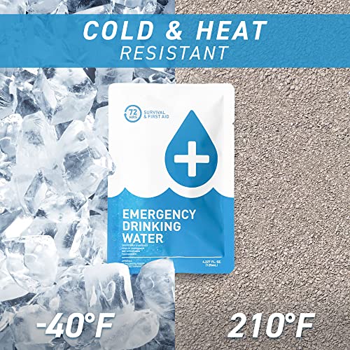 72 HRS Emergency Water Pouches - Survival Water Packets, Emergency Rations, Long Shelf Life, Survival kit (Pack of 12) - Image 5