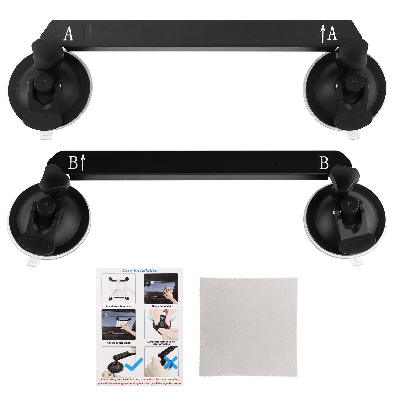 Starlink Mini Suction Cup Mount - Strong Car Window/RV Sunroof Mount for Stable Signal, 2 Replaceable Cups, Travel-Friendly for Boats &amp; Road Trips