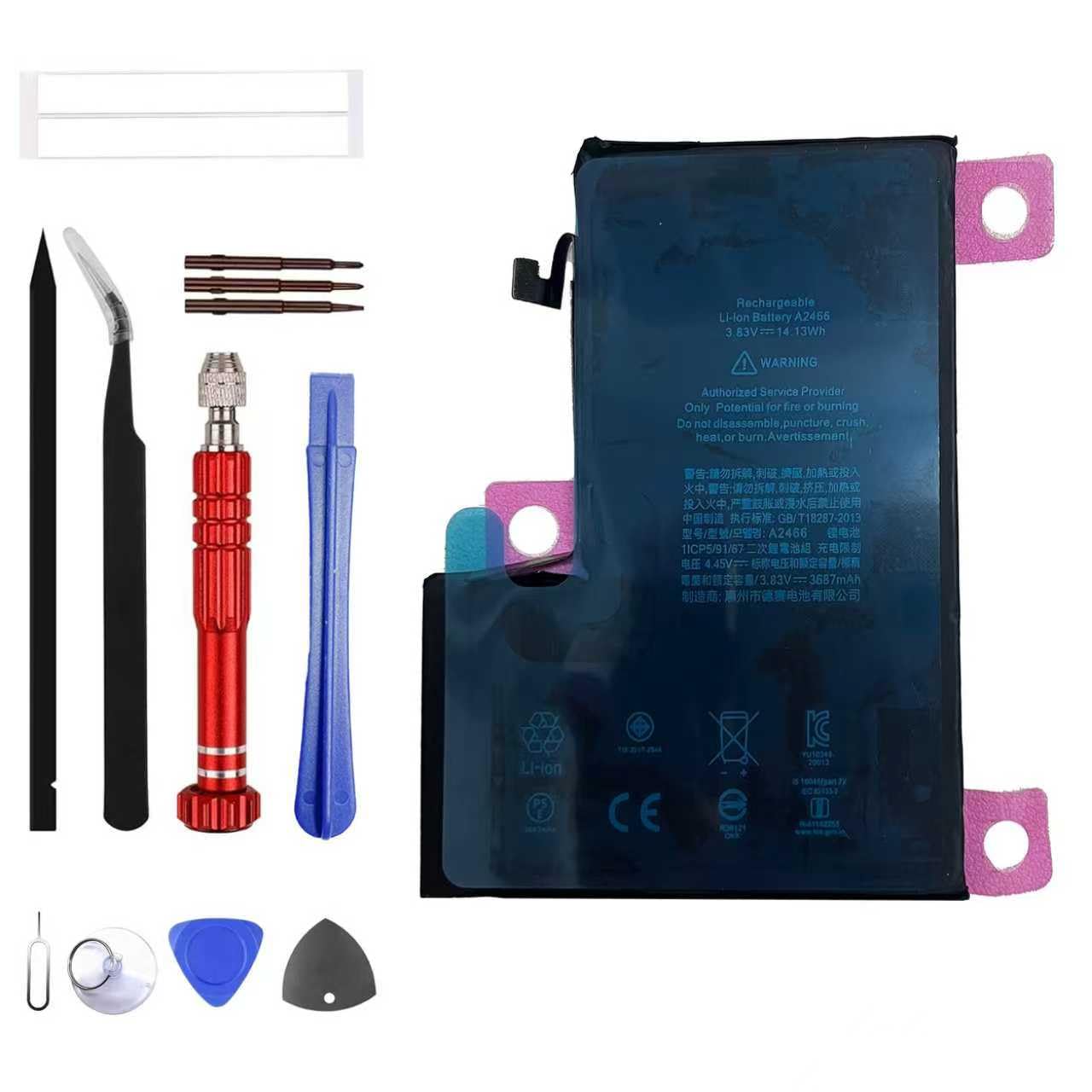 Amazon.com: ERYNK A2466 Battery Rechargeable for iPhone 12 Pro Max