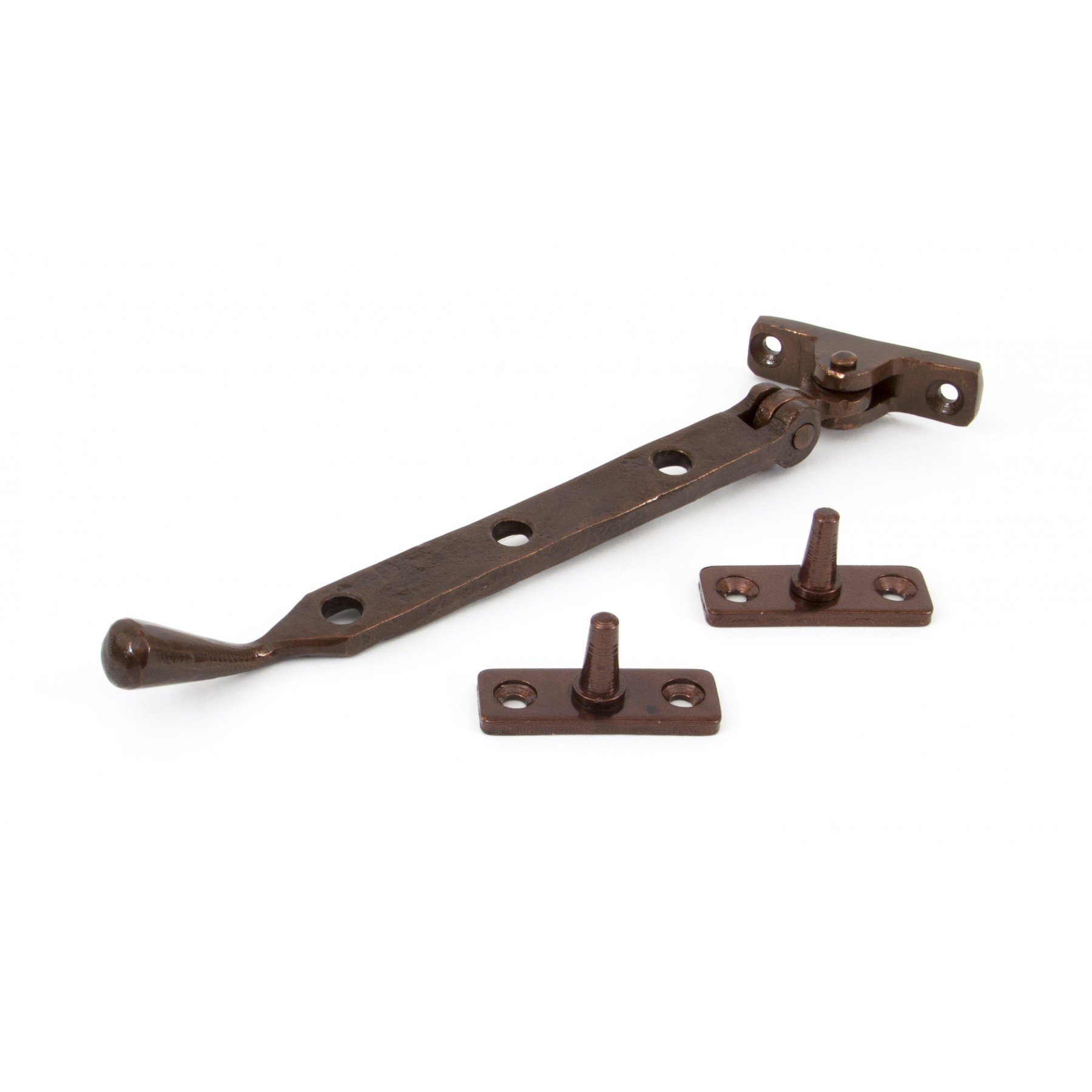 From The Anvil 6" Cranked Monkeytail Bolt - Black Antique