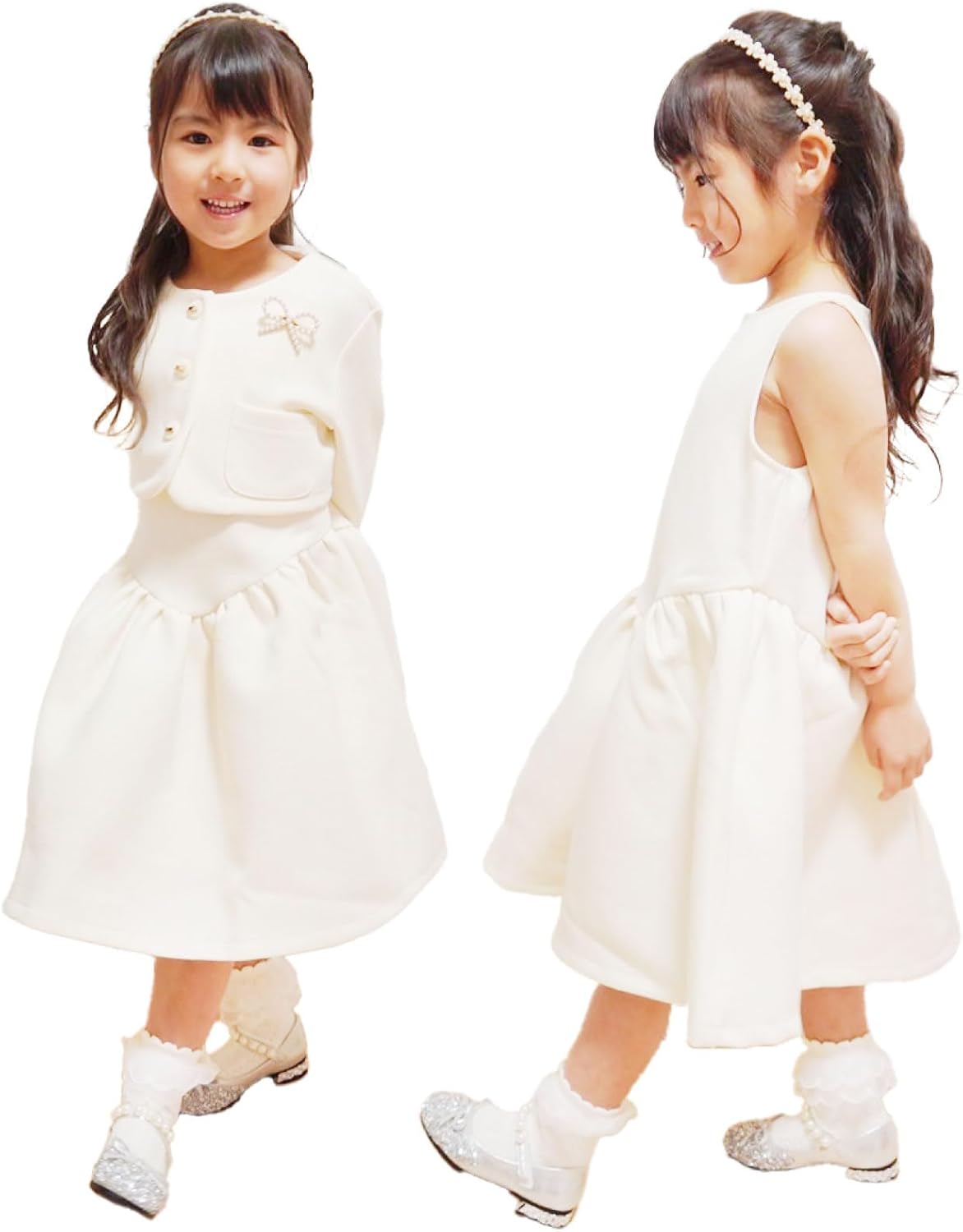 Amazon | [mitsuhada] 子供服 女の子 卒園式 入学式 【最新シリーズ  