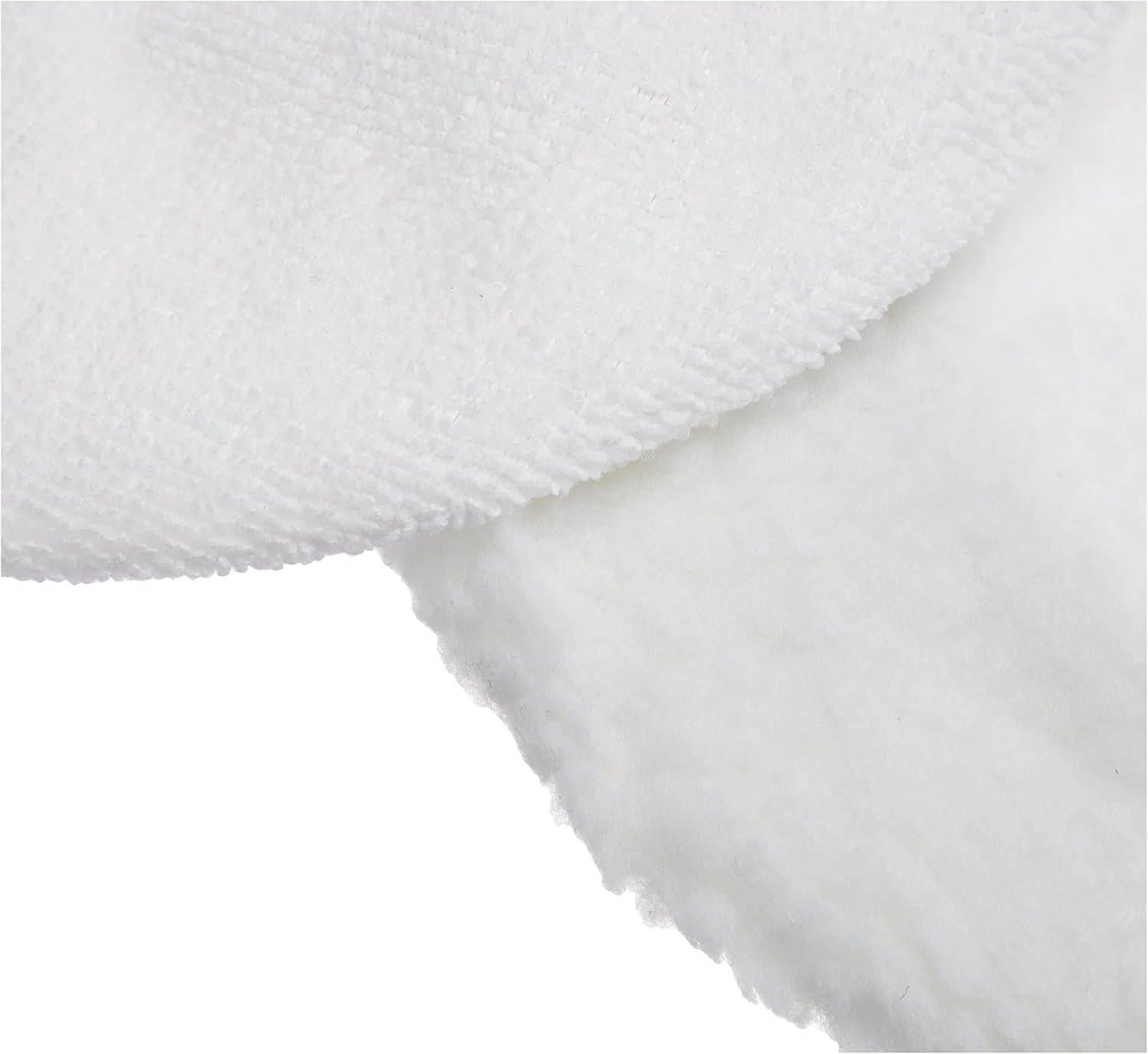 Lot de 4 tampons de polissage, 2 x laine, 2 x microfibre, 220 mm à 250 mm, lavables