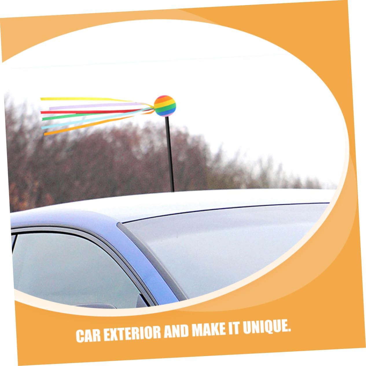 PRETYZOOM 4pcs Cute Antenna Toppers for Vehicles Car Roof Ornaments Hanging Balls Robust Decorative Automotive Part