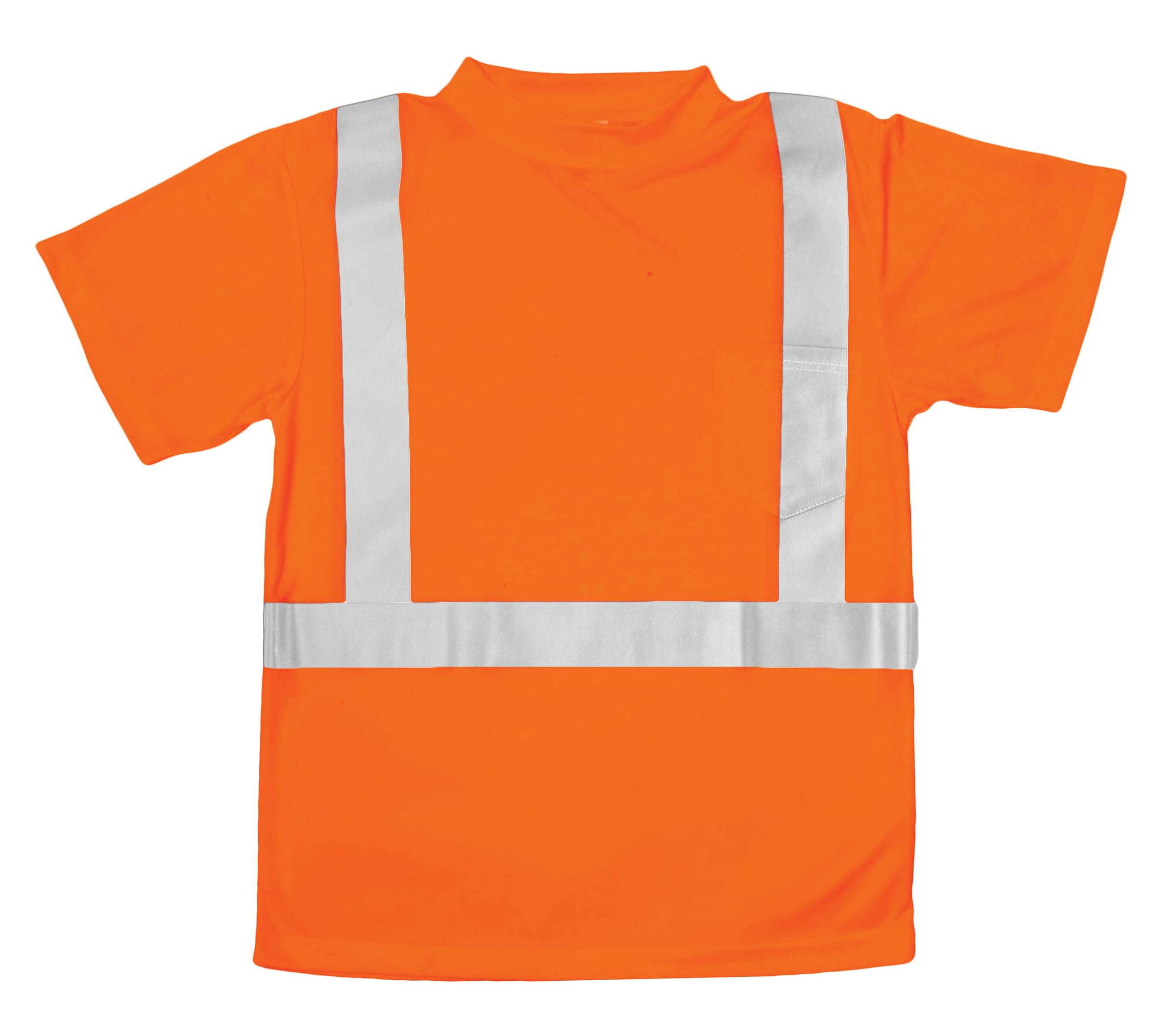 Kishigo 9111 Polyester Economy Series Class 2 T-Shirt, Large, Orange