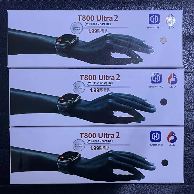 T800 Ultra 2: Smartklocka för män & kvinnor - Sportmonitor 45 mm