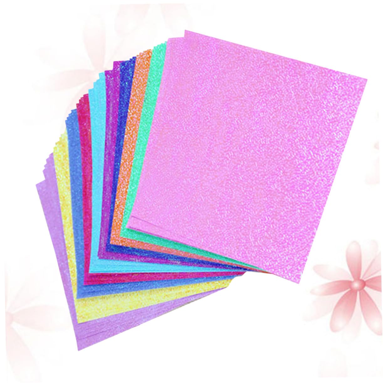 100stücke Buntes Origami Papier Glänzendes Faltpapier Perlglanzpapier Für Diy Bastelarbeiten Bastelpapier Handgeschöpftes Papier