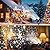 Christmas Snowflake Projector Lights Outdoor, Waterproof Snowflake LED Lights for Christmas, Festivals, Weddings, Parties, Home and Garden Landscaping