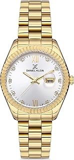 ساعة أنالوج للنساء DK.1.13051-2 من دانيال كلاين، بحجم 33 ملم، لون ذهبي