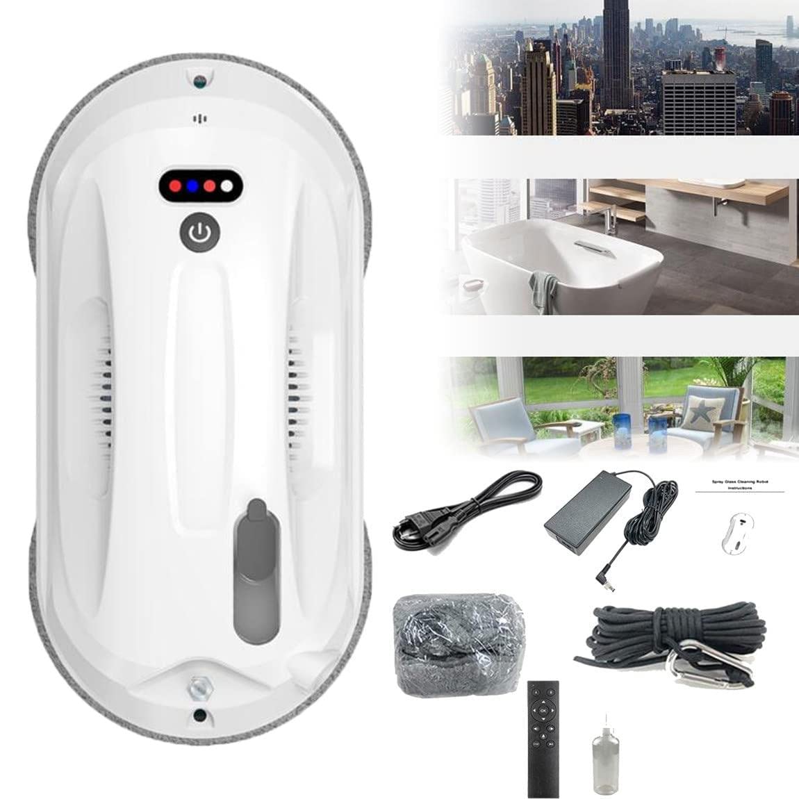 JINTAOMA Smart Glass Cleaning Robotic Technology App and Remote, Powered Washer for Table High Windows Ceiling Magnetic Automatic, Outdoor Indoor