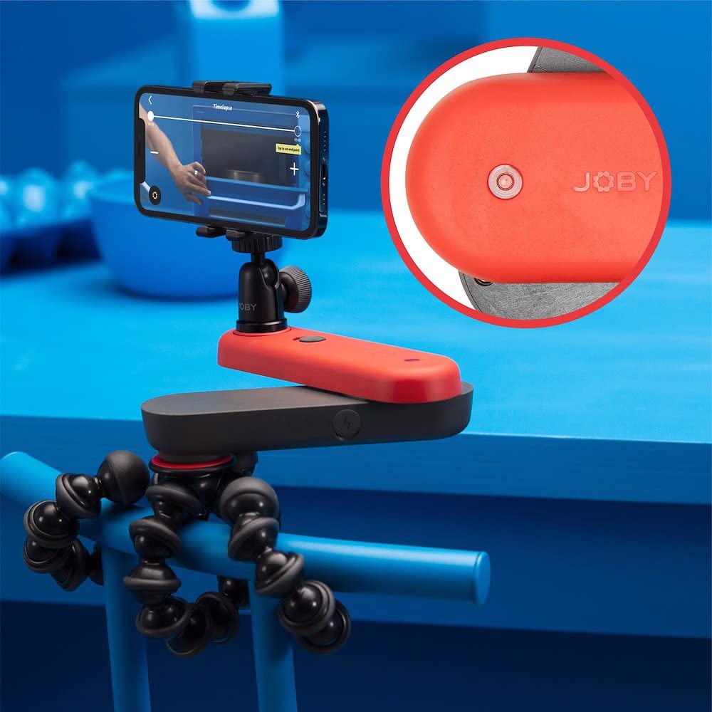 JOBY Swing Elektronischer Bluetooth-Slider, lin. Motion Control, Motorisierter Slider, Video-Slider, Stativhalterung, Vlogging, Content-Erstellung, Bewegungsaufnahmen, Zeitraffer, App-Steuerung